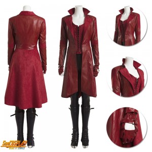 Wanda Cosplay Costume 2021 WandaVision New Scarlet Witch Suit New
