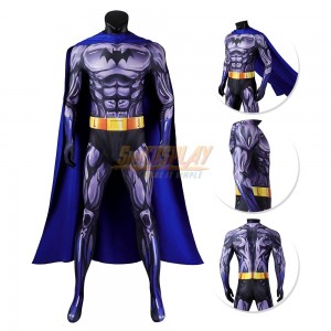 Batman Cosplay Costume per adulto, Dark Knight Jumpsuit Mantello Outfit per  Carnevale Halloween Party Dress Up