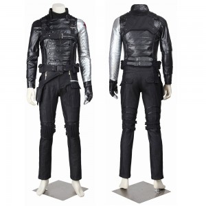 Captain America2 Winter Soldier Bucky Barnes Cosplay Costume High Quality Outfit