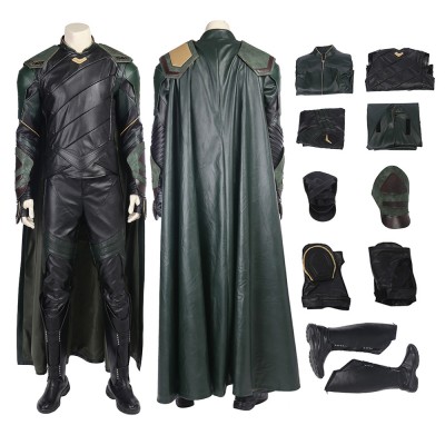 Loki Outfit Thor Ragnarok Cosplay Costume Top Level