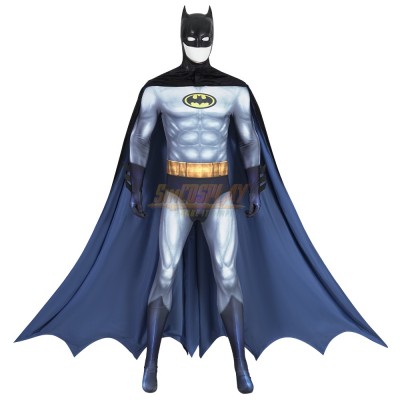 Bruce Wayne 1992 The Animated Series Cosplay Costume With Cowl