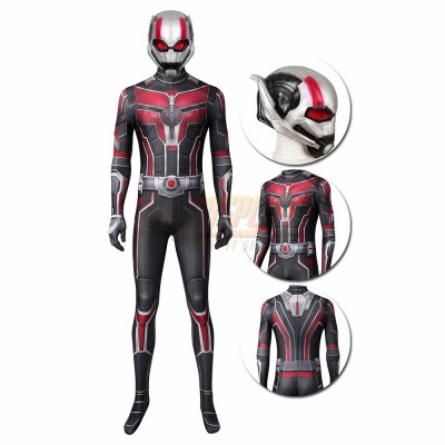 2023 Antman Printed Cosplay Costume With Latex Cosplay Helmet