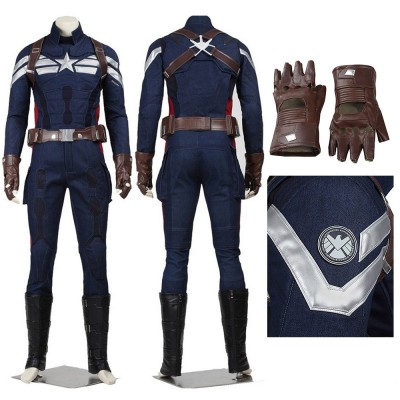 Captain America 2 Captain America Cosplay Steve Rogers Costume Top Level