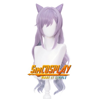 Genshin Impact Keqing Wigs Classic Skin Full Set Cosplay Wigs