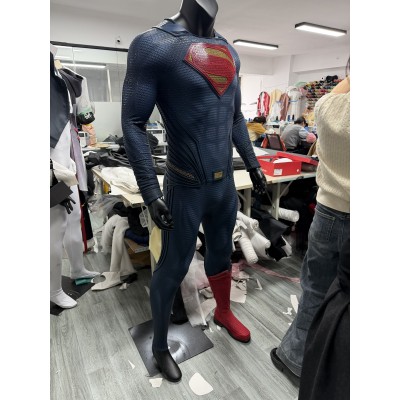 Man Of Steel Clark Kent Cosplay Costume Superhero Suit Hardcore Top Level