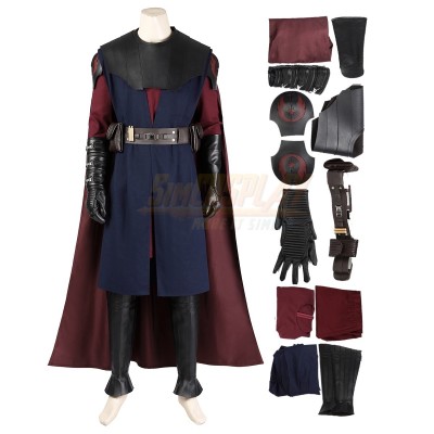 Anakin Skywalker The Clone Wars Cosplay Costume Classic Suit Ver.2