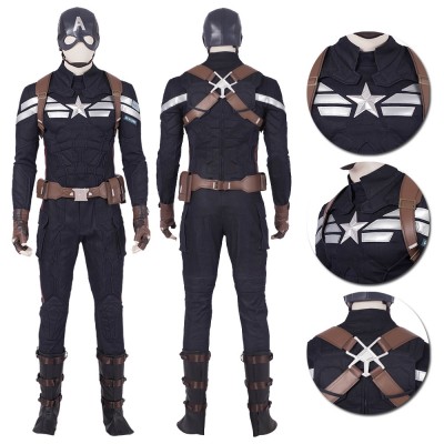 Avengers Endgame Captain America Cosplay Costumes Top Level