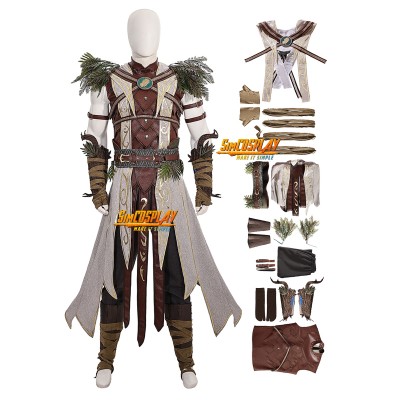 Top Level - BG3 Wood Elf Druid Halsin Cosplay Costume