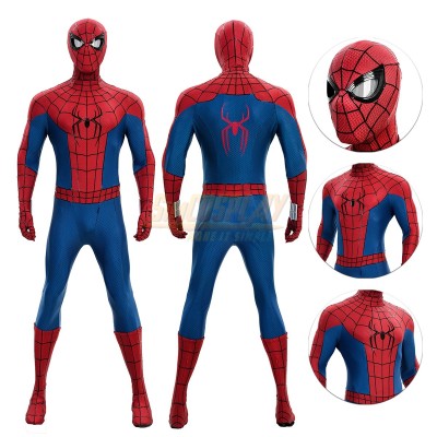 Brand New Day Spiderman Cosplay Suit With 3D-Printed Helmet With Movable Eyes
