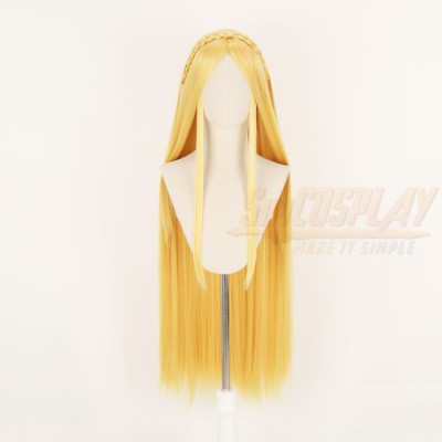 The Legend of Zelda Breath of the Wild Princess Zelda Golden Cosplay Wig