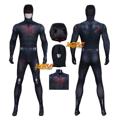 Printed Suit - Daredevil DD Black Suit Daredevil Born Again Season 2 Costume