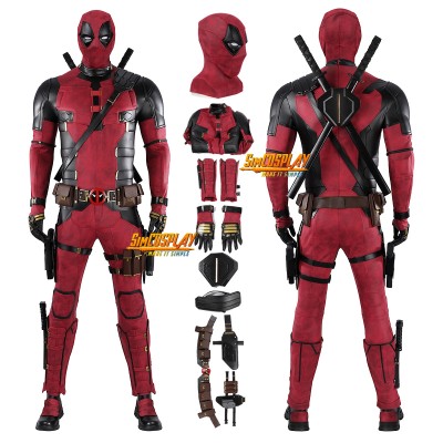 Top Level - Deadpool Suit Wade Wilson Leather Cosplay Costume
