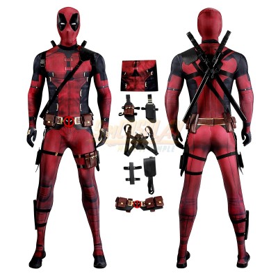 Deadpool Ultra-thin Spandex Printed Cosplay Costume Suit