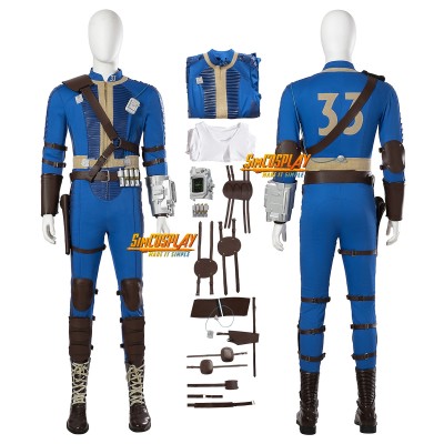 2024 TV Male Lucy Cosplay Costume Vault 33 Uniform Ver.3