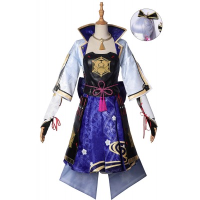 Genshin Impact Ayaka Dress Up Cosplay Costume Top Level