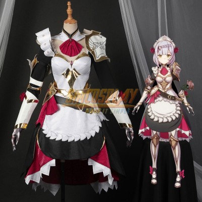 Genshin Impact Cosplay Costumes Noelle Cosplay Suit Top Level