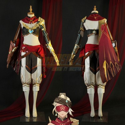 Genshin Impact Eremite Galehunter Cosplay Costume For Females