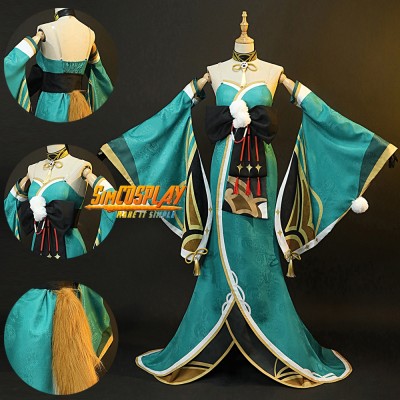 Genshin Miss Hina Cosplay Costume Genshin Impact Gorou Cosplay Suit