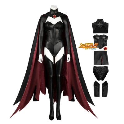 Goblin Queen Madelyne Pryor X-men 97 Cosplay Costume Black Suit