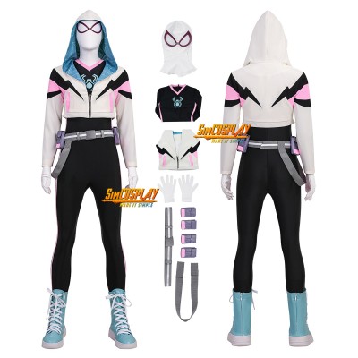 Gwen Stacy Cosplay Costume Your Friendly Neighborhood S2 Spiderman Suit