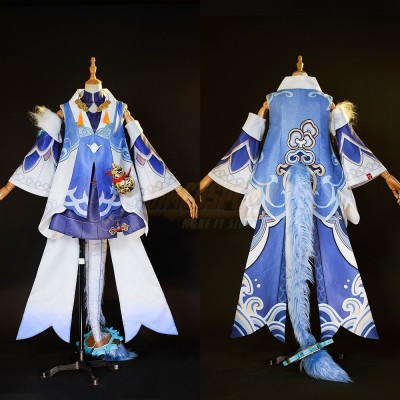 Honkai Star Rail Bailu Cosplay Costume With Cosplay Tail V2