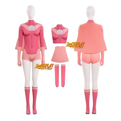 Invincible Atom Eve Suit Atom Eve Pink Cosplay Costume