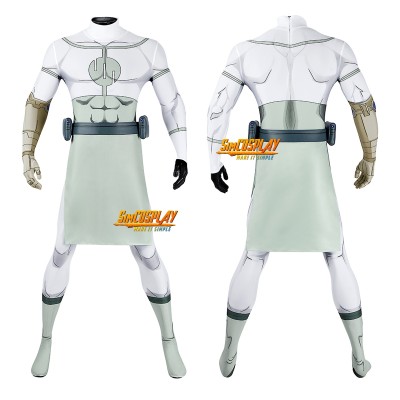 Invincible Season 3 Thragg White Suit Printed Cosplay Costume