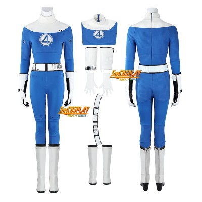 Ready To Ship - FEMALE SIZE L The Fantastic 4 First Steps Sue Storm Cosplay Costumes Invisible Woman Suit 