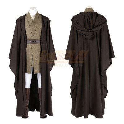 Jedi Master Mace Windu Cosplay Costume Attack of the Clone Edition