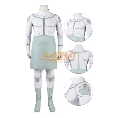 Kids Invincible Mark Suit Viltrumite Mark White Cosplay Costume