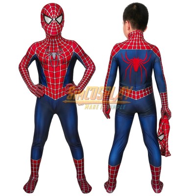 Kids Spider-man 2 Tobey Maguire Cosplay Suit Halloween Children Costumes