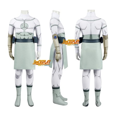 Kids Thragg White Suit Invincible S3 Printed Cosplay Costume