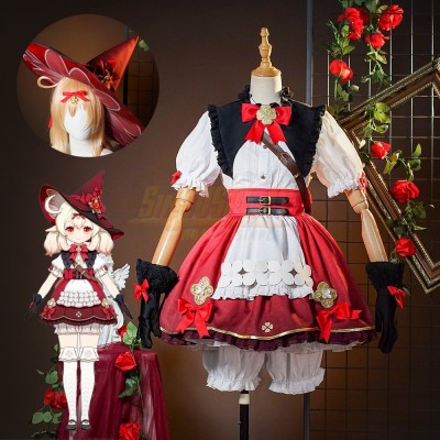 Klee Little Witch Halloween Costume Genshin Impact Cosplay Outfits
