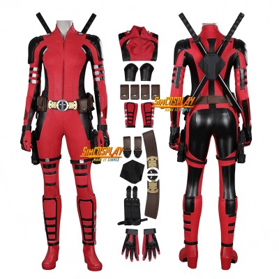 Lady Deadpool Cosplay Costume Deadpool 3 New Look Suit Hardcore Top Level