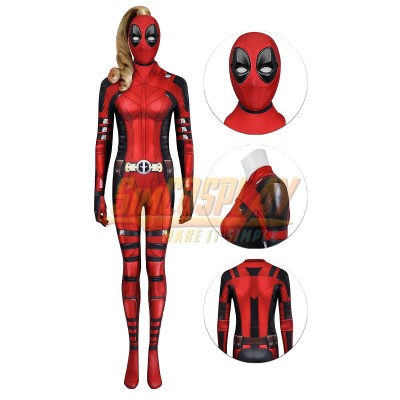 Lady Deadpool Suit Ultra-thin Spandex Printed Cosplay Costume