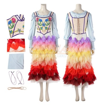 Lucy Gray Baird Rainbow Cosplay Costume The Hunger Games Cosplay