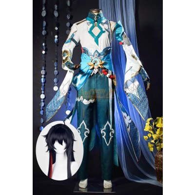 Male Honkai Star Rail Dan Heng Cosplay Costume With Long Cosplay Wig V3