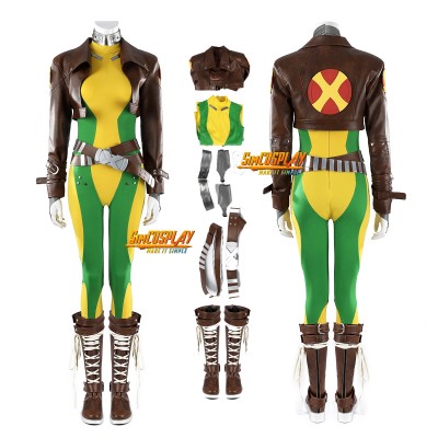 Marvel Rivals Rogue Cosplay Costume Classic Short Jacket Suit