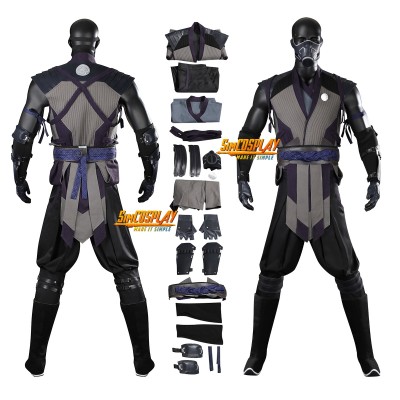 Mortal Kombat 1 Smoke Cosplay Costume Top Level