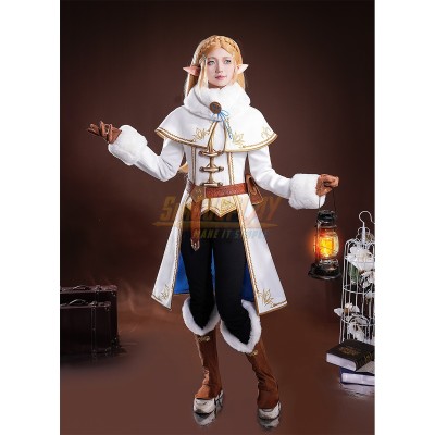 Princess Zelda Winter Cosplay Outfit Zelda Breath of the Wild Suit