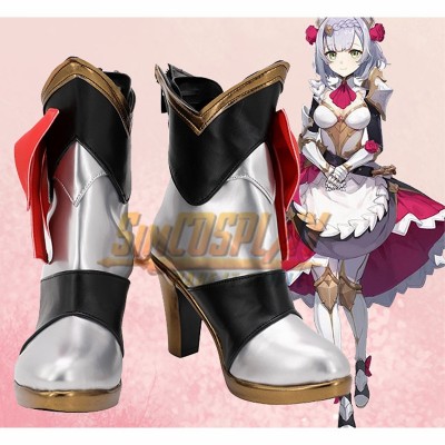 Genshin Impact Cosplay Boots Noelle Cosplay Boots
