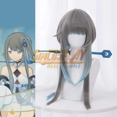 Genshin Impact Guizhong Cosplay Wigs God of Dust Dress