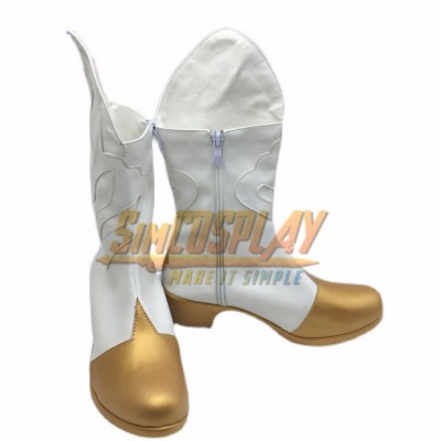 Genshin Impact Lumine Cosplay Boots Lumine White Boots