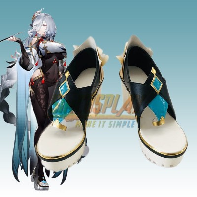 Genshin Impact Shenhe Cosplay Shoes