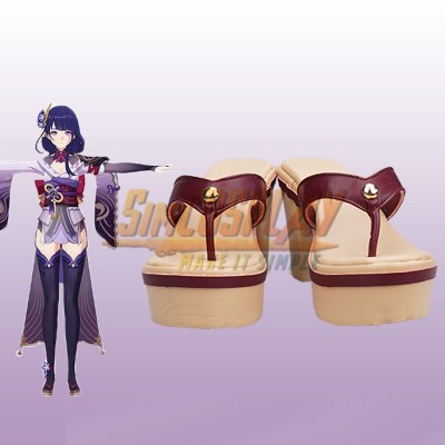 Genshin Impact The Raiden Shogun Cosplay Shoes