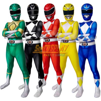 Power Rangers Costume For Kids Children Halloween Power Rangers Cosplay Suit