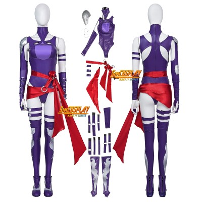 Psylocke Vengeance Cosplay Costume X-Men 1981 Edition Suit