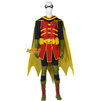 Robin Damian Wayne Cosplay Costumes Super Sons Suit