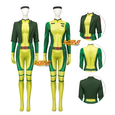 Rogue X-Men 97 Female Cosplay Costume Printed Suit Ver.2