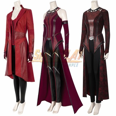 Scarlet Witch Wanda Cosplay Costume Full Set of Accessories Multiple Versions
